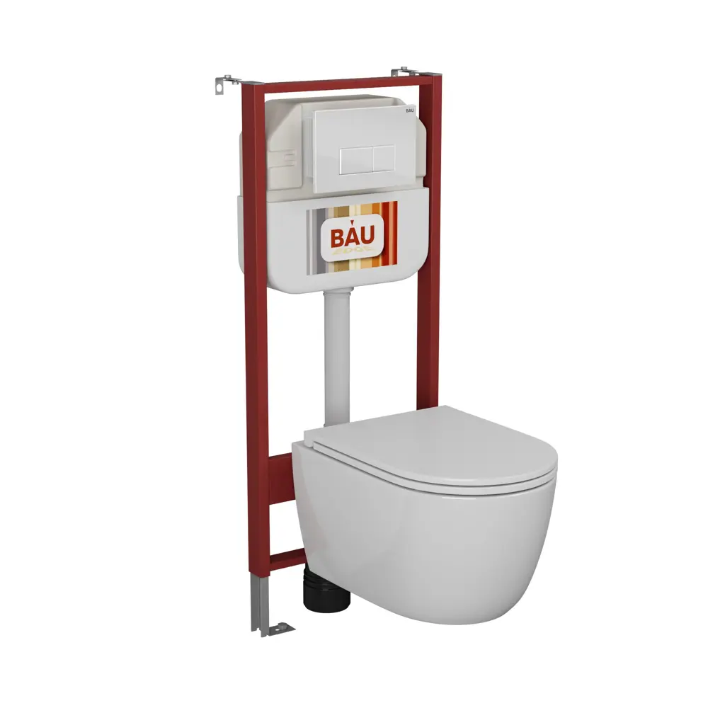Фото Комплект BAUEDGE NEO45700-BX0007-Q00006 6 в 1: инсталляция унитаз безободковый Myth Italy 53.5x34 сиденье дюропласт, кнопка Hotel, белый глянец Фото Комплект BAUEDGE NEO45700-BX0007-Q00006 6 в 1: инсталляция унитаз безободковый Myth Italy 53.5x34 сиденье дюропласт, кнопка Hotel, белый глянец