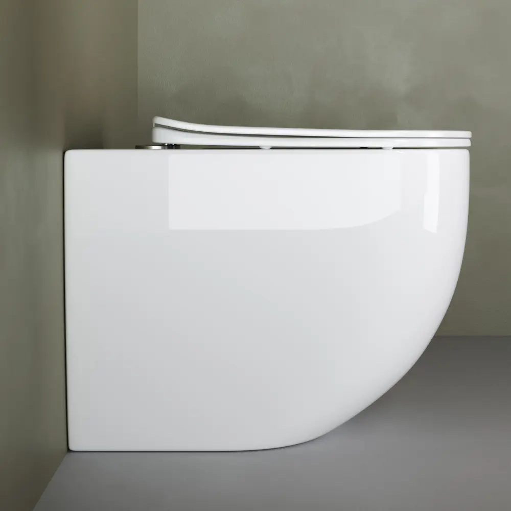 Фото 5 Приставной унитаз CERAMICANOVA MIA Rimless CN1810 безободковый с микролифтом Фото 5 Приставной унитаз CERAMICANOVA MIA Rimless CN1810 безободковый с микролифтом