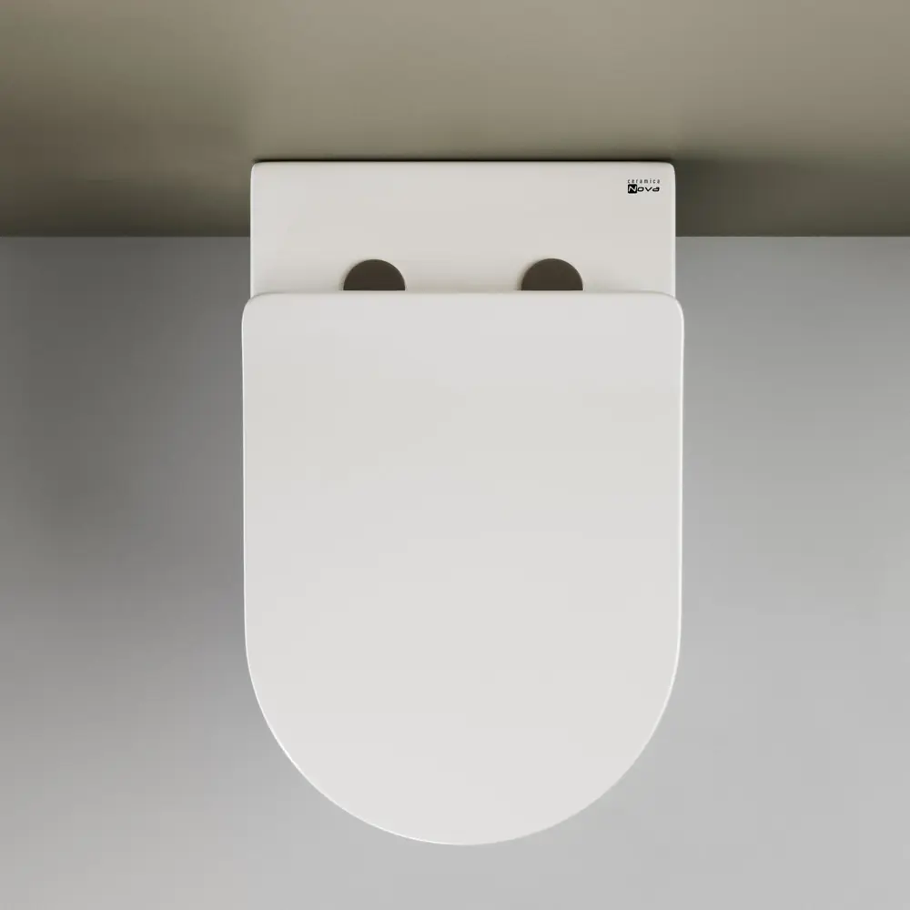 Фото 2 Приставной унитаз CERAMICANOVA MIA Rimless CN1810 безободковый с микролифтом Фото 2 Приставной унитаз CERAMICANOVA MIA Rimless CN1810 безободковый с микролифтом