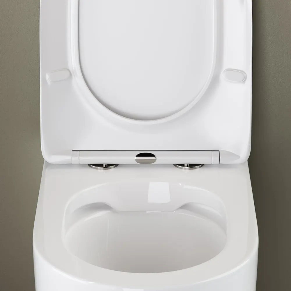Фото 3 Приставной унитаз CERAMICANOVA MIA Rimless CN1810 безободковый с микролифтом Фото 3 Приставной унитаз CERAMICANOVA MIA Rimless CN1810 безободковый с микролифтом