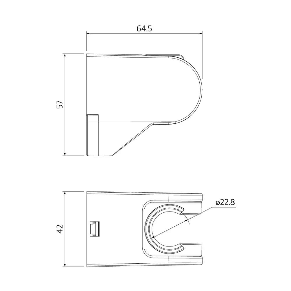 Фото 2 Держатель для лейки Milardo Shower Holder 360CP00M53, цвет хром Фото 2 Держатель для лейки Milardo Shower Holder 360CP00M53, цвет хром