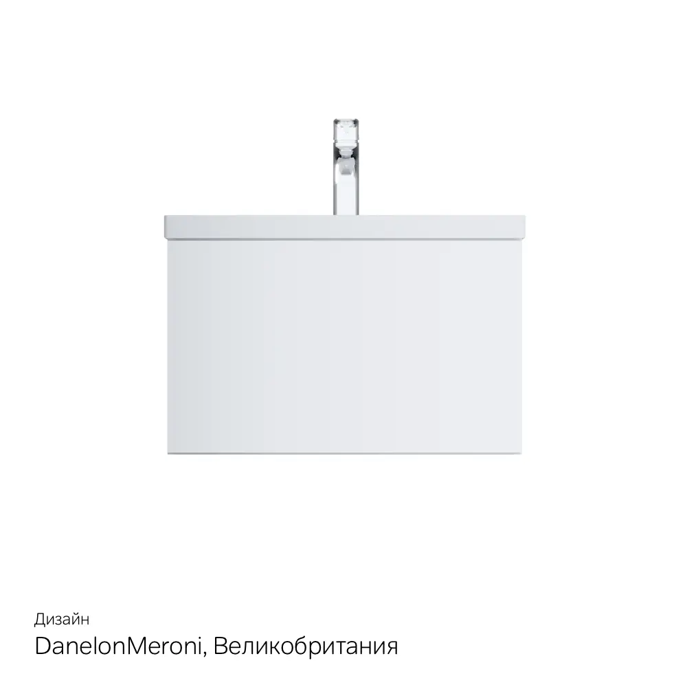 Фото 2 Тумба AM.PM GEM M90-FHX07521-WC0752WG подвесная, 75 см, 1 ящик push-to-open, белый глянец, с раковиной Фото 2 Тумба AM.PM GEM M90-FHX07521-WC0752WG подвесная, 75 см, 1 ящик push-to-open, белый глянец, с раковиной