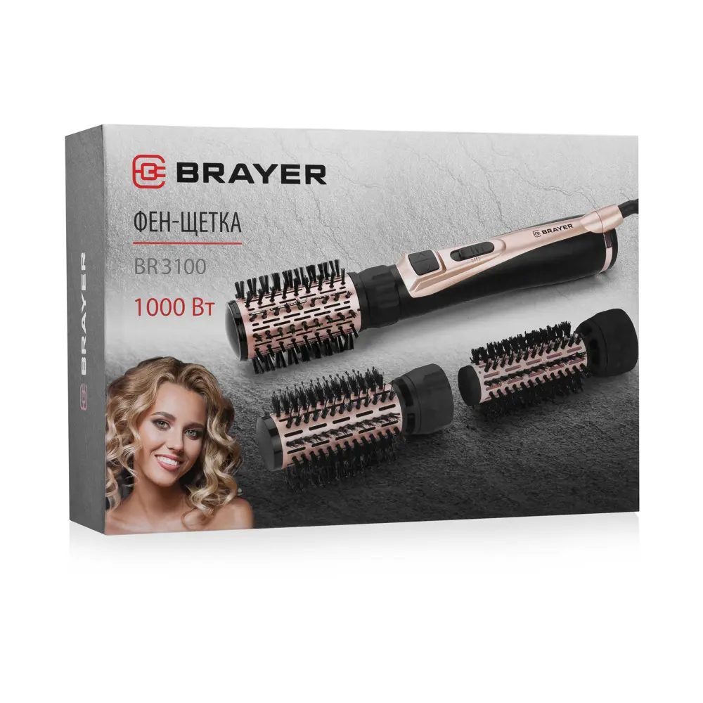 Фото 6 Фен Brayer BR3100 1000 Вт цвет черный Фото 6 Фен Brayer BR3100 1000 Вт цвет черный