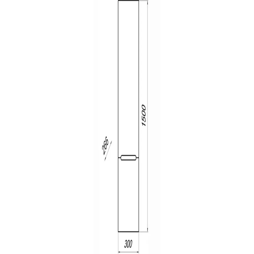 Фото Пенал Melodia Della Vita Сиэтл 30 см, цвет белый Фото Пенал Melodia Della Vita Сиэтл 30 см, цвет белый