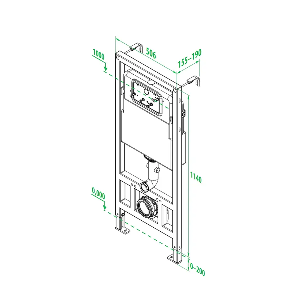 Фото Инсталляция для подвесного унитаза Iddis Neofix NEO0000I32 Фото Инсталляция для подвесного унитаза Iddis Neofix NEO0000I32