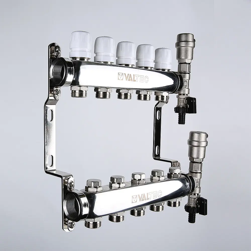Фото 2 Коллекторный блок Valtec 1" на 6 выходов Фото 2 Коллекторный блок Valtec 1" на 6 выходов