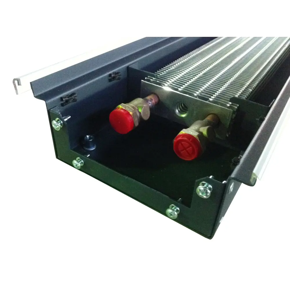 Фото Внутрипольный конвектор Techno KVZ 150-85-1600 с естественной конвекцией без решетки серый Фото Внутрипольный конвектор Techno KVZ 150-85-1600 с естественной конвекцией без решетки серый