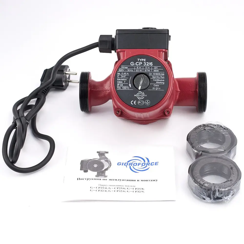 Фото 4 Насос циркуляционный Gidroforce CP32/6 180 мм Фото 4 Насос циркуляционный Gidroforce CP32/6 180 мм