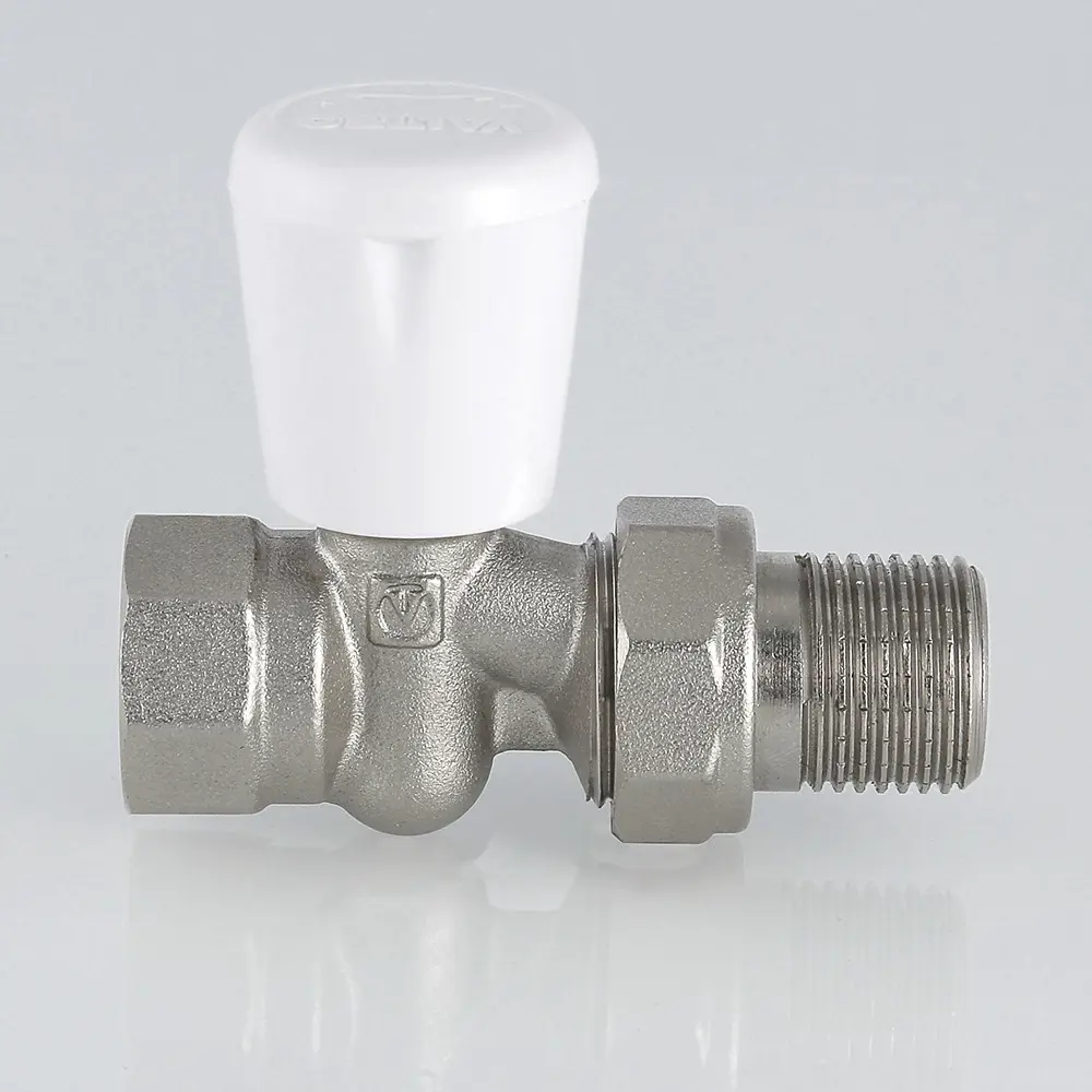 Фото 8 Клапан регулирующий прямой Valtec 1/2" ручной для радиатора с полусгоном VT.018.N.04 Фото 8 Клапан регулирующий прямой Valtec 1/2" ручной для радиатора с полусгоном VT.018.N.04