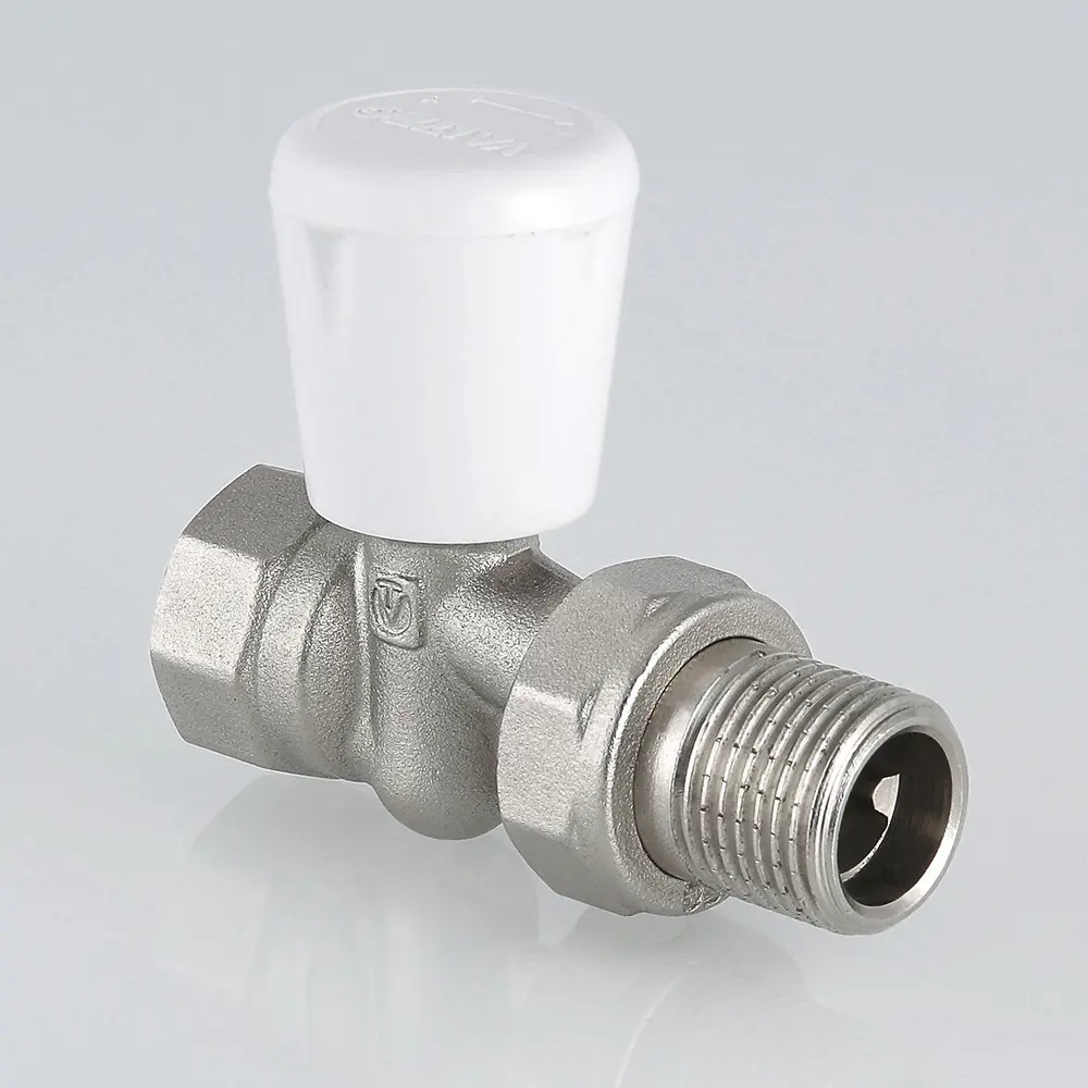 Фото 2 Клапан регулирующий прямой Valtec 1/2" ручной для радиатора с полусгоном VT.018.N.04 Фото 2 Клапан регулирующий прямой Valtec 1/2" ручной для радиатора с полусгоном VT.018.N.04