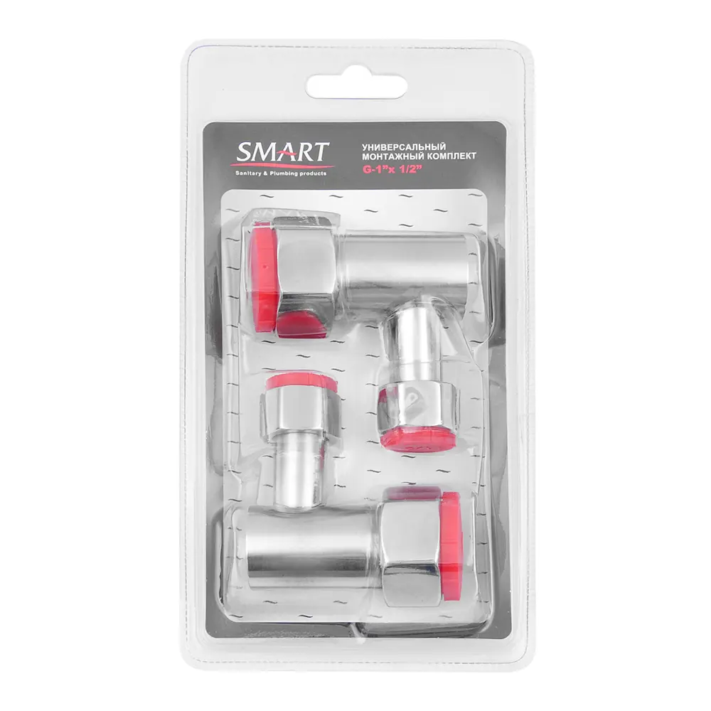 Фото 3 Соединение угловое Smartgroup для полотенцесушителя 1"х1/2" пара гайка-гайка Фото 3 Соединение угловое Smartgroup для полотенцесушителя 1"х1/2" пара гайка-гайка