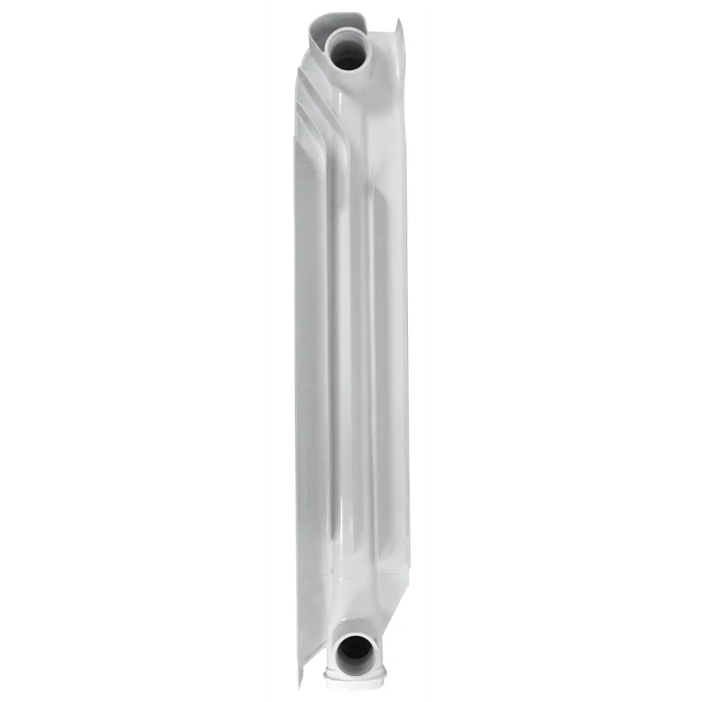 Фото 3 Радиатор Azario Aluminium AL500/100 50 6 секций боковое подключение алюминий белый глянцевый