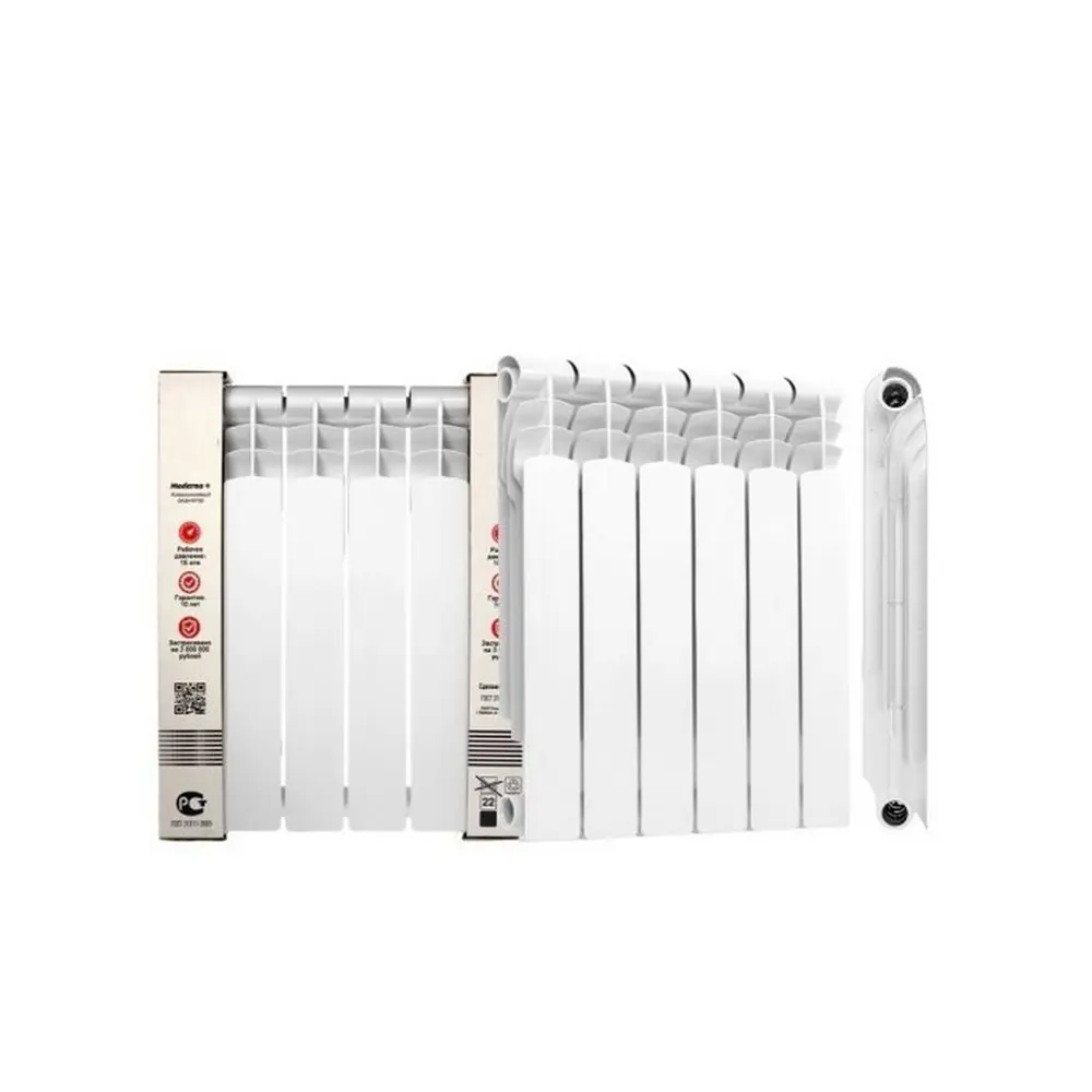 Фото Радиатор Atm Thermo Moderno+ 500 10 секций боковое подключение алюминий белый Фото Радиатор Atm Thermo Moderno+ 500 10 секций боковое подключение алюминий белый
