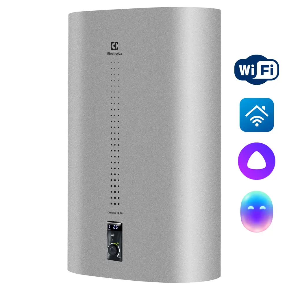 Фото Накопительный водонагреватель электрический 80 л Electrolux EWH 80 Silver НС-1449186 2 кВт нержавеющая сталь сухой ТЭН Фото Накопительный водонагреватель электрический 80 л Electrolux EWH 80 Silver НС-1449186 2 кВт нержавеющая сталь сухой ТЭН