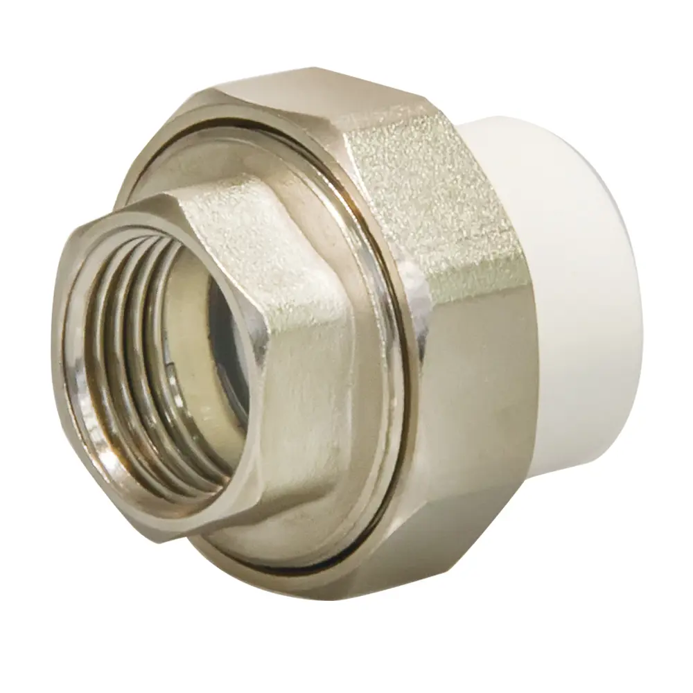 Фото Муфта комбинированная СТМ 1"x32 мм ВП-ВР полипропилен CPRF3201 Фото Муфта комбинированная СТМ 1"x32 мм ВП-ВР полипропилен CPRF3201