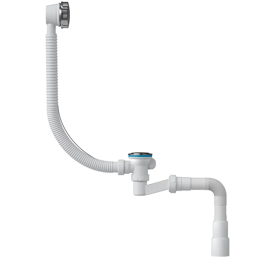 Фото Сифон для ванны Bath master BM0301SP D70 мм решетка белый Фото Сифон для ванны Bath master BM0301SP D70 мм решетка белый