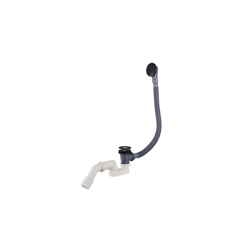 Фото Сифон для ванны Raglo R600.31.06 D70 мм с тросиком черный