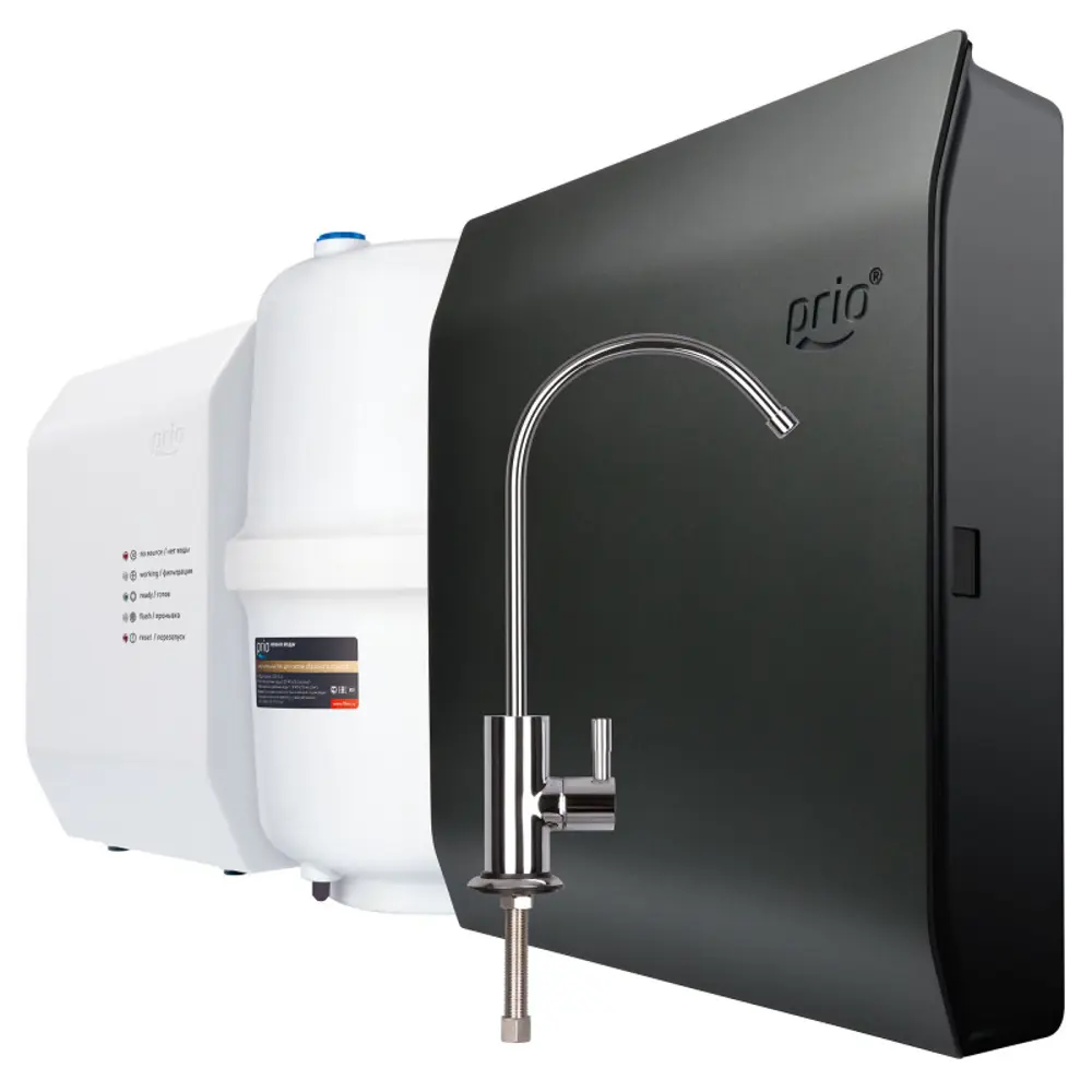 Фото Система обратного осмоса Prio Expert Osmos MO600 быстросъёмная 5 ступеней бак 15 л с минерализатором Фото Система обратного осмоса Prio Expert Osmos MO600 быстросъёмная 5 ступеней бак 15 л с минерализатором