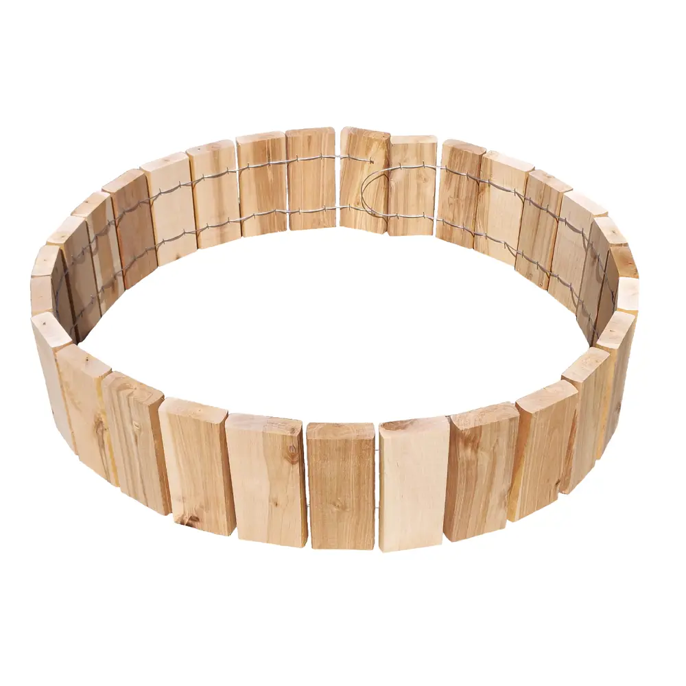 Фото 3 Заборчик бордюрный Timber&Style гибкий деревянный плоский 015x2м. в сборе Фото 3 Заборчик бордюрный Timber&Style гибкий деревянный плоский 015x2м. в сборе