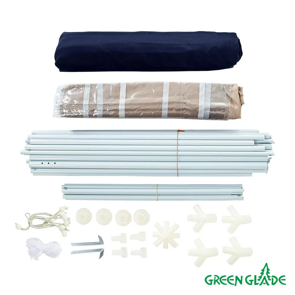 Фото 2 Тент садовый Green Glade 3x3x2.5м 1031 синий Фото 2 Тент садовый Green Glade 3x3x2.5м 1031 синий