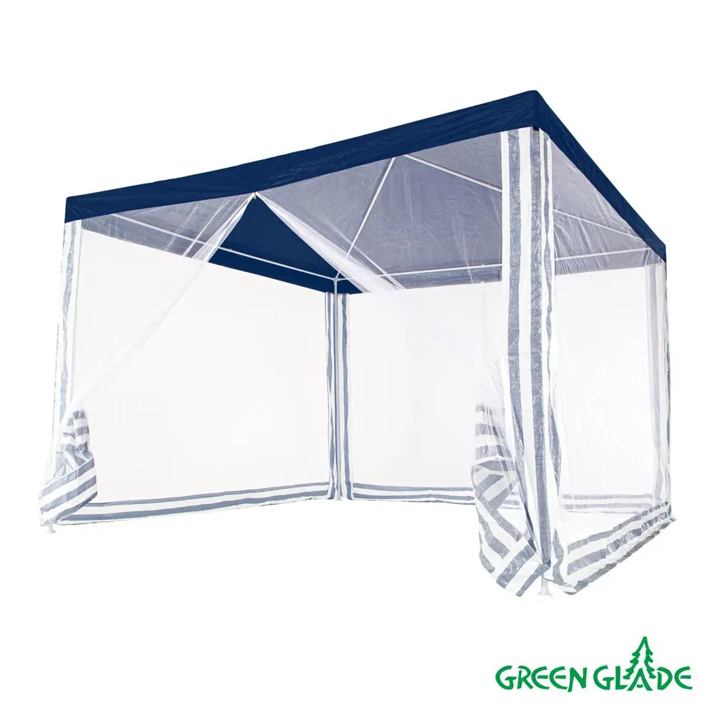 Фото 4 Тент садовый Green Glade 1033 3x3x2.5 синий Фото 4 Тент садовый Green Glade 1033 3x3x2.5 синий