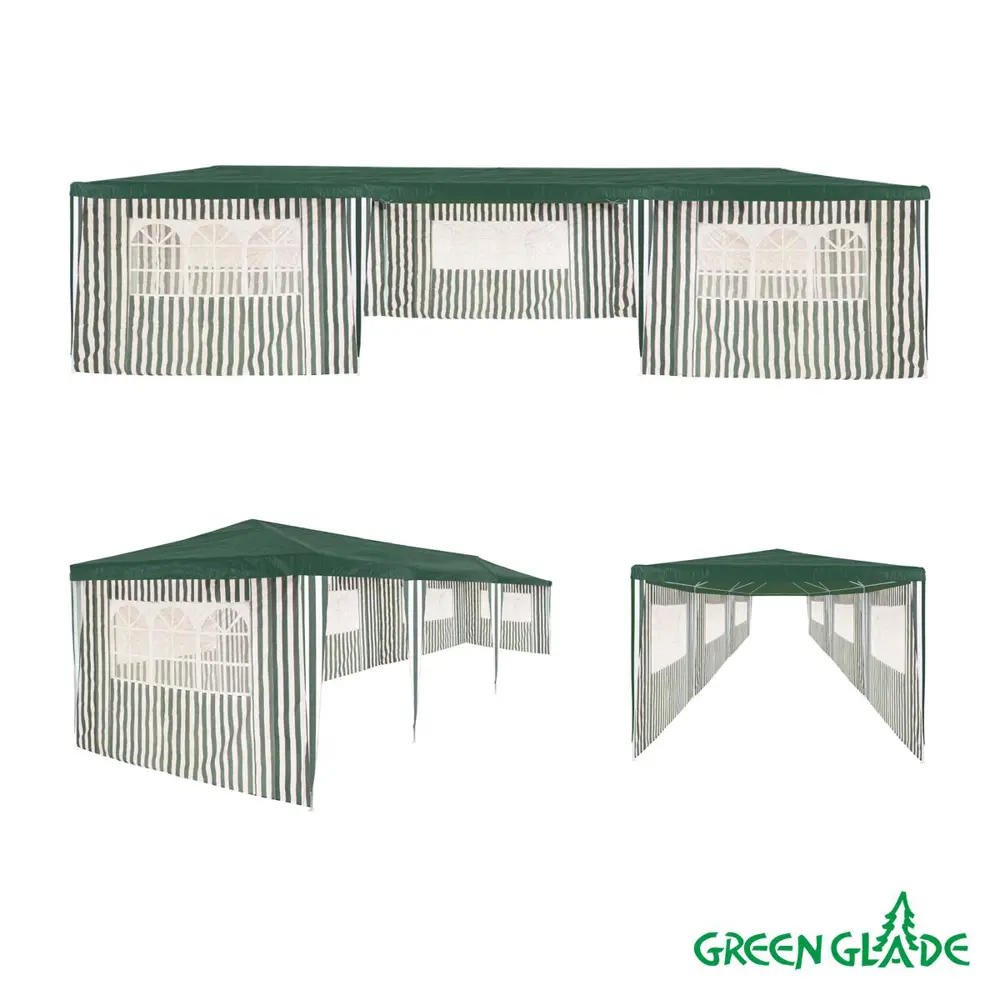Фото 16 Тент садовый Green Glade 1070 9x3x2.5м зеленый Фото 16 Тент садовый Green Glade 1070 9x3x2.5м зеленый