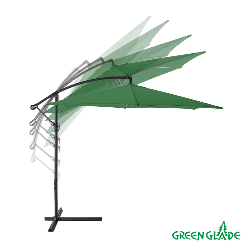 Фото 6 Зонт с боковой опорой Green Glade 6004 d 300 см зеленый