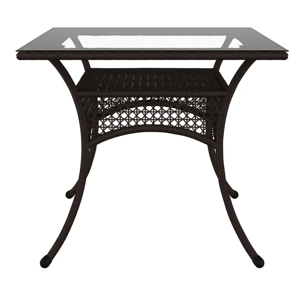 Фото 2 Стол садовый Aiko Deco 90 см х 80 см х 75 см металл коричневый Фото 2 Стол садовый Aiko Deco 90 см х 80 см х 75 см металл коричневый