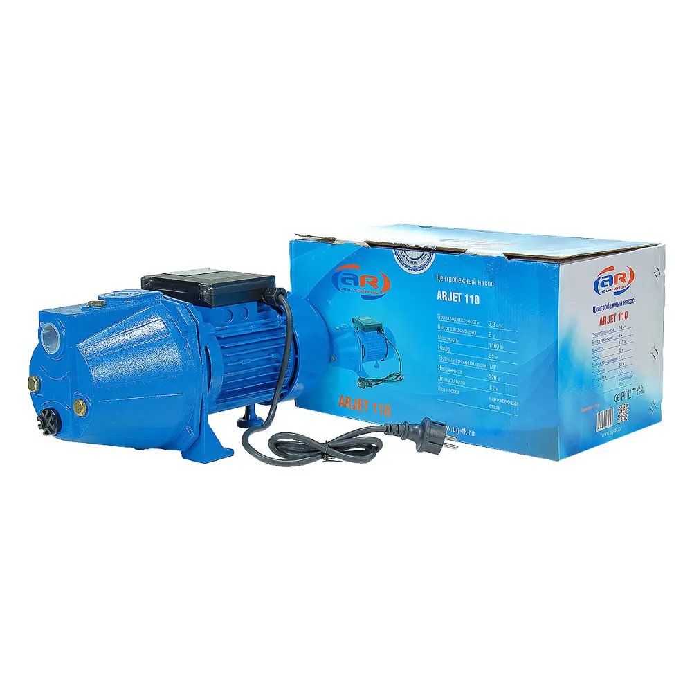 Фото 4 Насос садовый поверхностный Aquamotor Arjet 110 расход 3900 л/ч Фото 4 Насос садовый поверхностный Aquamotor Arjet 110 расход 3900 л/ч