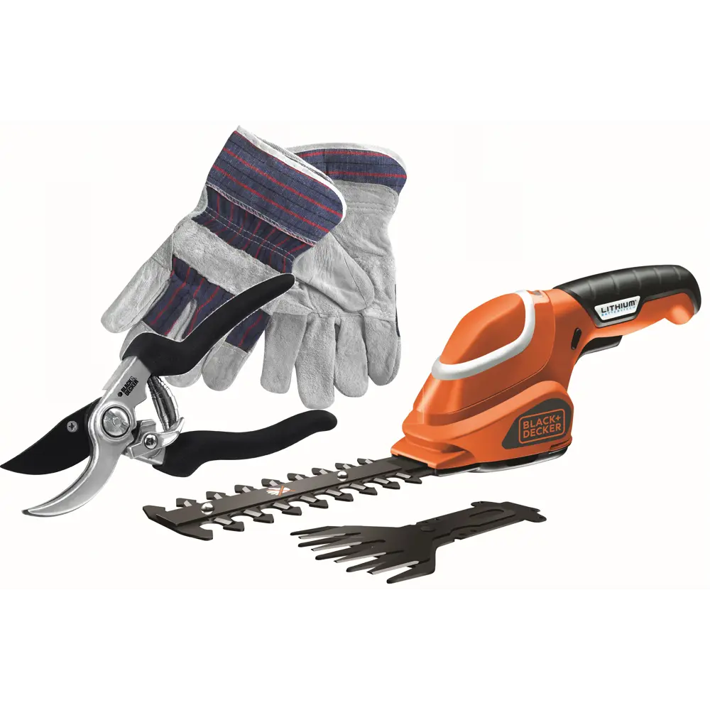 Фото 4 Ножницы садовые Black+Decker GSL700KIT 7 В АКБ и ЗУ в комплекте Фото 4 Ножницы садовые Black+Decker GSL700KIT 7 В АКБ и ЗУ в комплекте