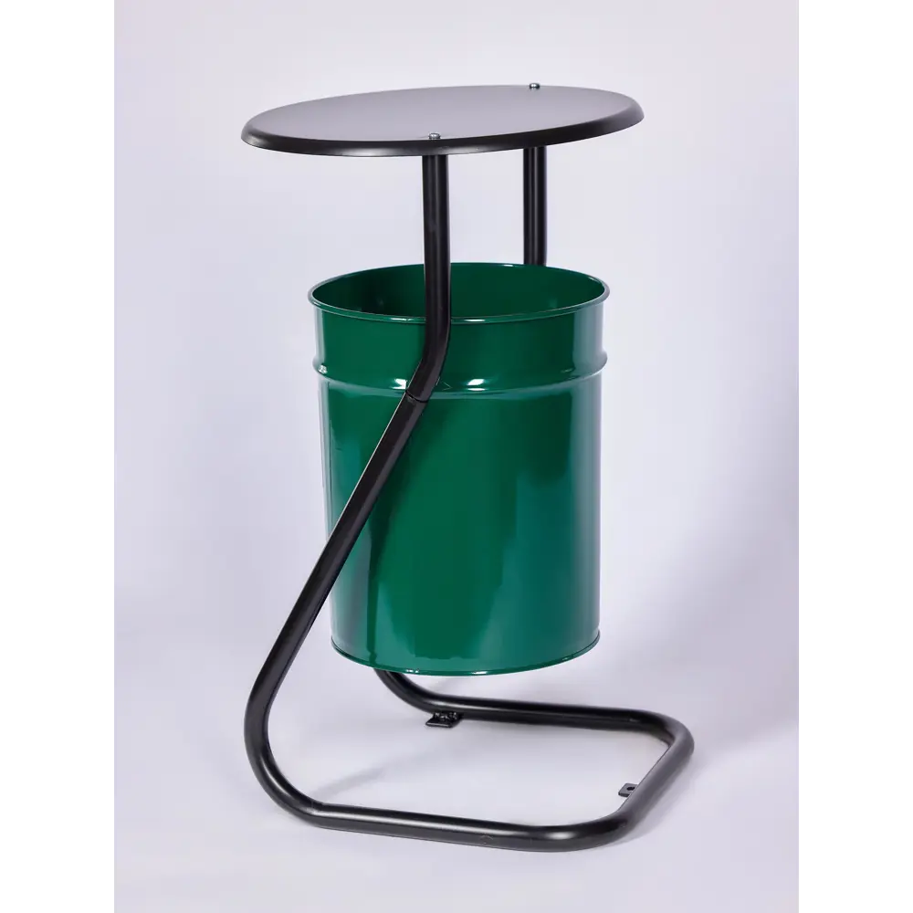 Фото 2 Урна уличная Профметстиль 639 металлическая зеленая 21 л Фото 2 Урна уличная Профметстиль 639 металлическая зеленая 21 л