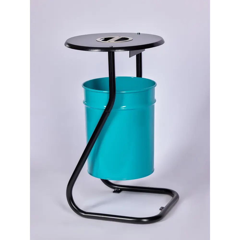 Фото 2 Урна уличная Профметстиль 653 металлическая зеленая 21 л Фото 2 Урна уличная Профметстиль 653 металлическая зеленая 21 л