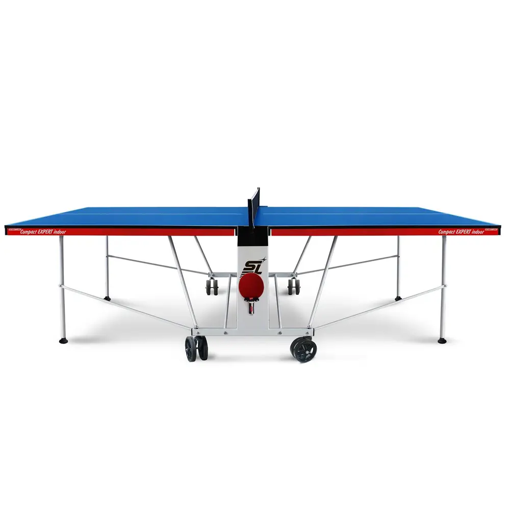 Фото 3 Теннисный стол складной Start line Compact Expert Indoor blue 274 - 274 см х 152.5 см х 76 см ЛДСП синий Фото 3 Теннисный стол складной Start line Compact Expert Indoor blue 274 - 274 см х 152.5 см х 76 см ЛДСП синий