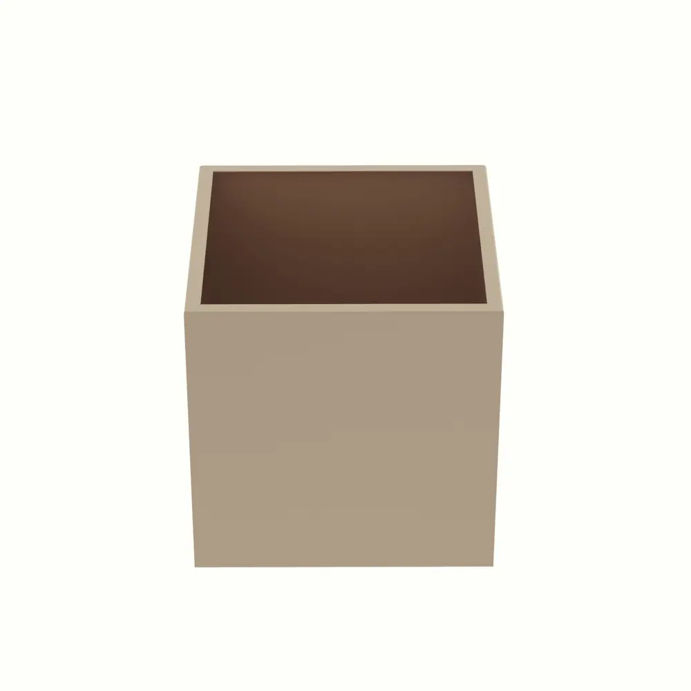 Фото 4 Кашпо 1020107 Tempache 30 см 27 л сталь бежевый