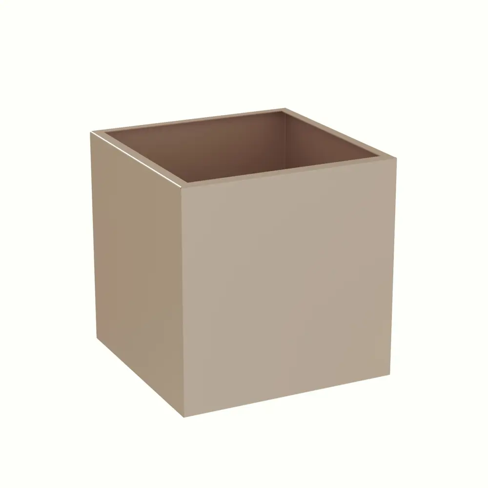 Фото 7 Кашпо 1020107 Tempache 30 см 27 л сталь бежевый