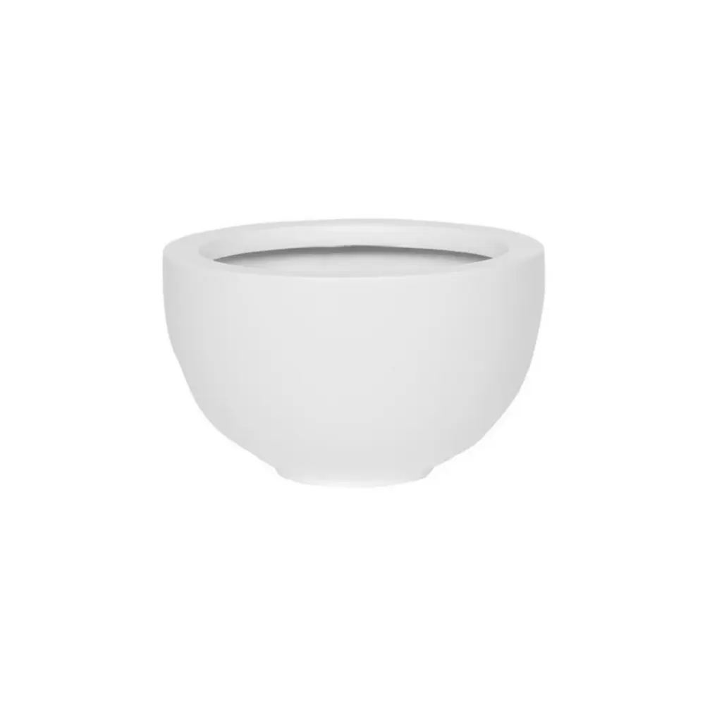 Фото Горшок цветочный E1032-12-MW Pottery pots 20 см 2 л композитный белый Фото Горшок цветочный E1032-12-MW Pottery pots 20 см 2 л композитный белый