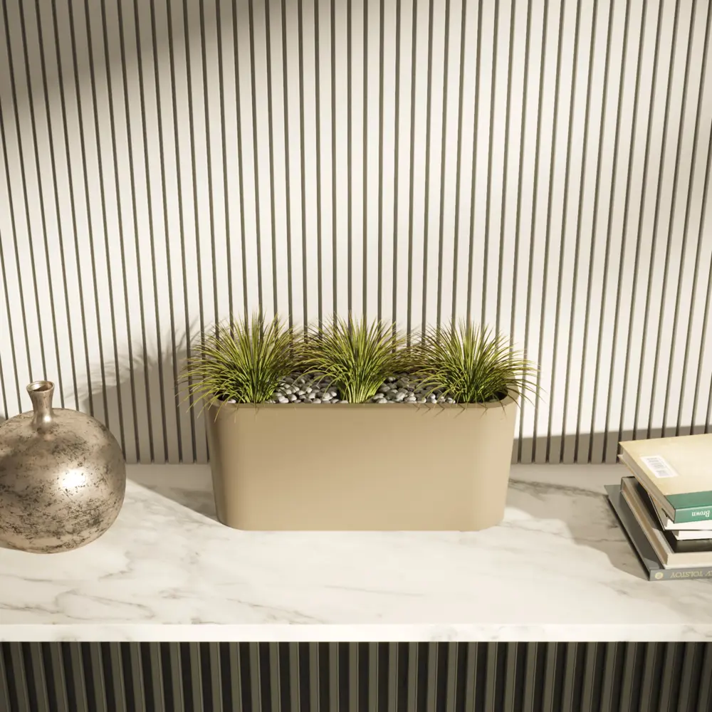 Фото 4 Горшок цветочный 1020122 Tempache 10 л сталь бежевый Фото 4 Горшок цветочный 1020122 Tempache 10 л сталь бежевый