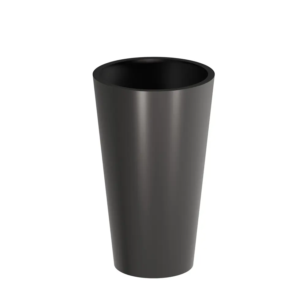 Фото 2 Горшок цветочный 10402847 Tempache 30 см 24 л сталь черный Фото 2 Горшок цветочный 10402847 Tempache 30 см 24 л сталь черный