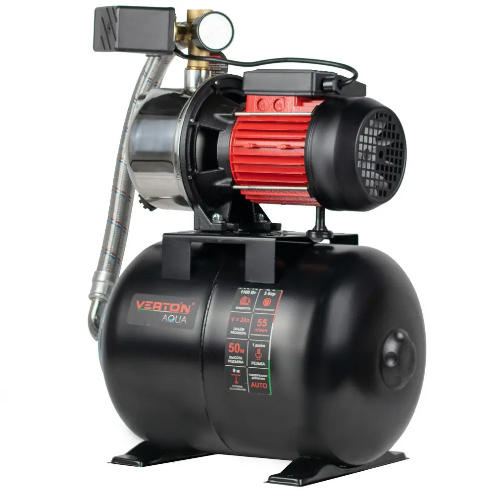 Фото 4 Насосная станция Verton Ps1100s/24 расход 3300 л/ч Фото 4 Насосная станция Verton Ps1100s/24 расход 3300 л/ч