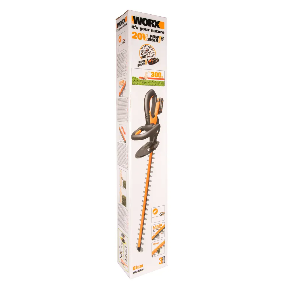 Фото Кусторез аккумуляторный Worx WG260E.5, 2Ач х1 и ЗУ Фото Кусторез аккумуляторный Worx WG260E.5, 2Ач х1 и ЗУ