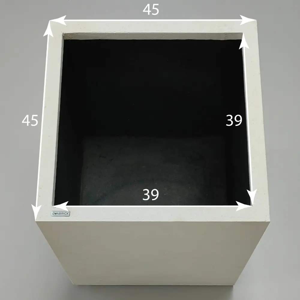 Фото 4 Кашпо Cube hl65-45w Evabrick 45 см 65 см 114 л полимербетон белый Фото 4 Кашпо Cube hl65-45w Evabrick 45 см 65 см 114 л полимербетон белый