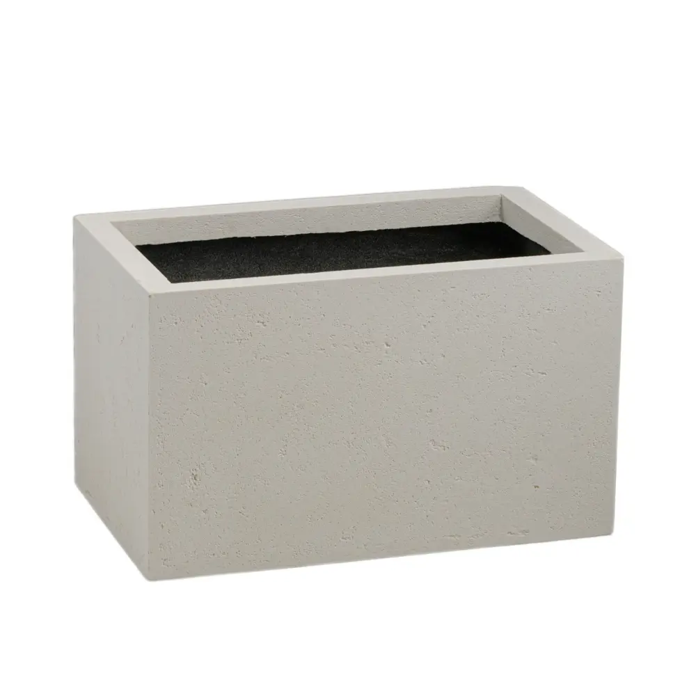 Фото 2 Кашпо Rectangle hl30-50w Evabrick 30x30 см 34 л полимербетон белый Фото 2 Кашпо Rectangle hl30-50w Evabrick 30x30 см 34 л полимербетон белый