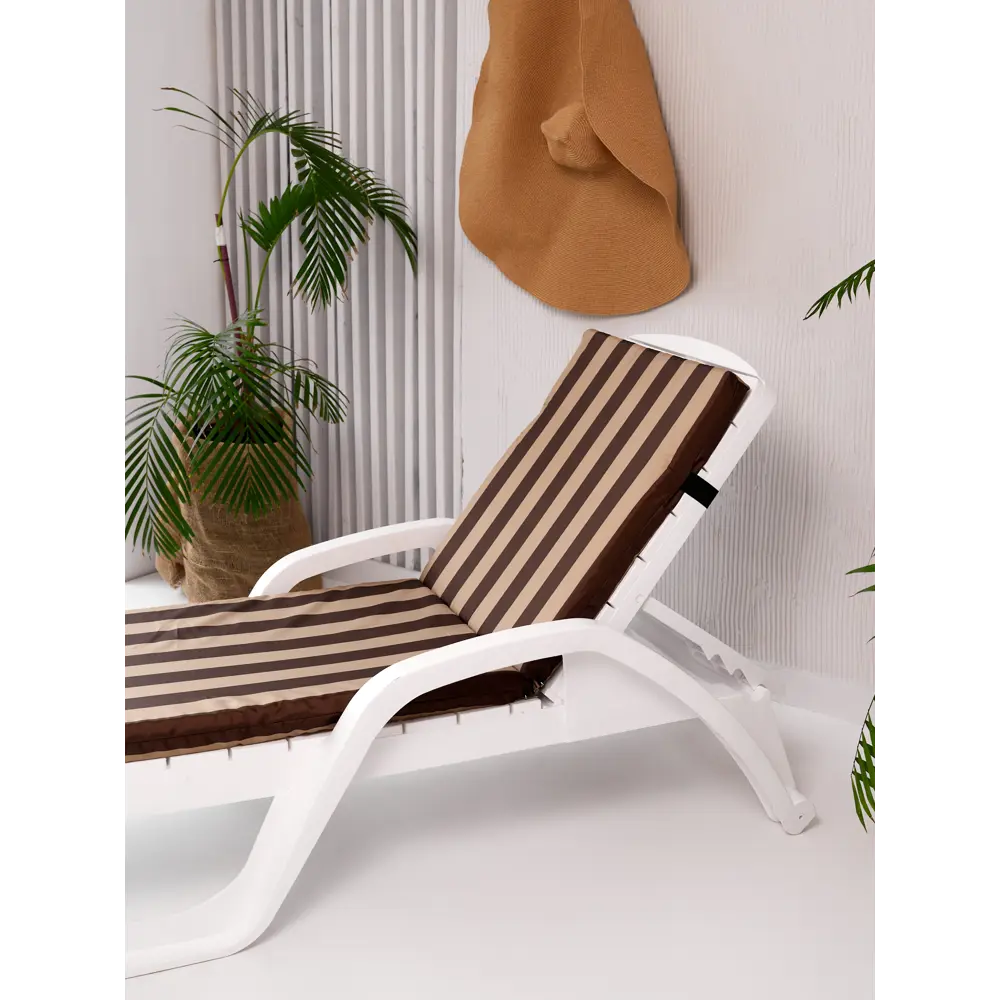Фото Матрас для лежака или шезлонга Everena beige-choko1 180x55 см разноцветный Фото Матрас для лежака или шезлонга Everena beige-choko1 180x55 см разноцветный