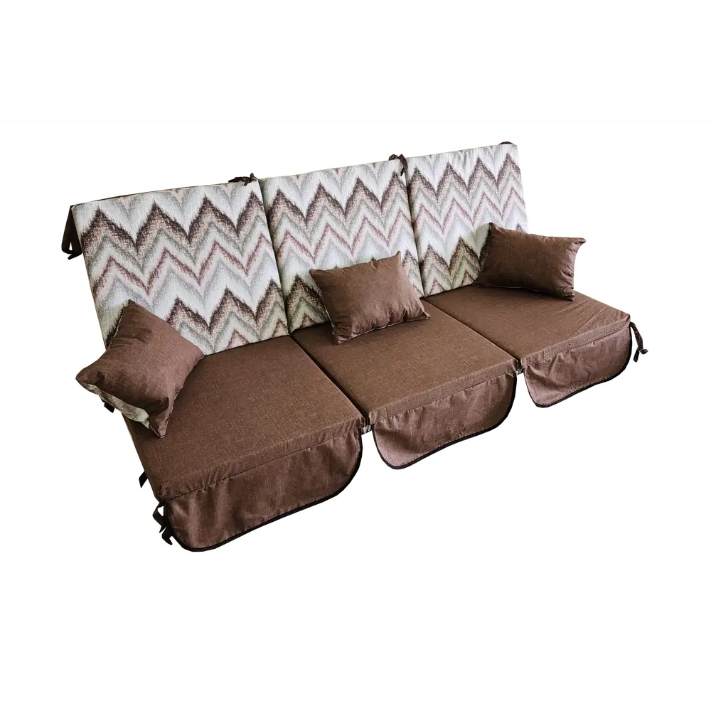 Фото 2 Матрас для садовых качелей Everena Outdoor segment choko zigzak 180x55 см коричневый Фото 2 Матрас для садовых качелей Everena Outdoor segment choko zigzak 180x55 см коричневый