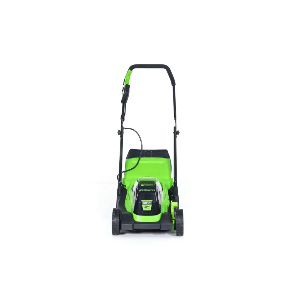 Фото 12 Газонокосилка аккумуляторная бесщёточная Greenworks Gd24lm33 нск 24 В 33 см АКБ и ЗУ не в комплекте