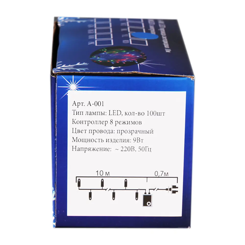 Фото 3 Электрогирлянда комнатная Sneha a-001 led mix нить 10 м 100 ламп разноцветный 1 режим работы Фото 3 Электрогирлянда комнатная Sneha a-001 led mix нить 10 м 100 ламп разноцветный 1 режим работы