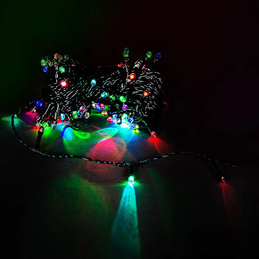 Фото Электрогирлянда комнатная Sneha a-019a led RGB нить 5 м 50 ламп разноцветный 1 режим работы Фото Электрогирлянда комнатная Sneha a-019a led RGB нить 5 м 50 ламп разноцветный 1 режим работы