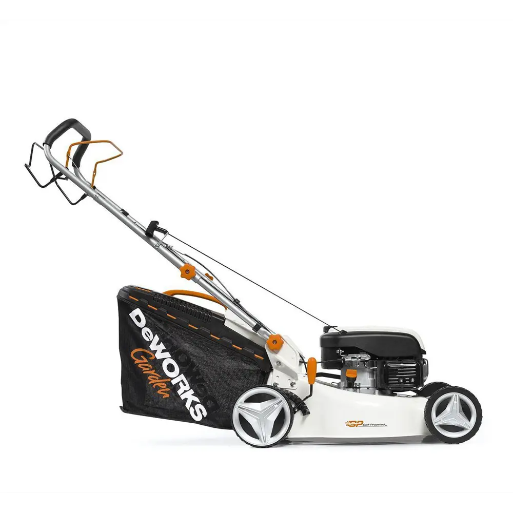 Фото 2 Газонокосилка бензиновая самоходная Deworks L 48 SP 4.50 л.с. 46 см Фото 2 Газонокосилка бензиновая самоходная Deworks L 48 SP 4.50 л.с. 46 см