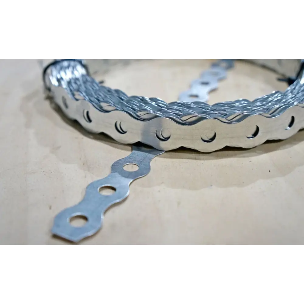 Фото 2 Лента перфорированная оцинкованная КапиталПром 43760442 Волна 17x0.7 мм 25 м Фото 2 Лента перфорированная оцинкованная КапиталПром 43760442 Волна 17x0.7 мм 25 м