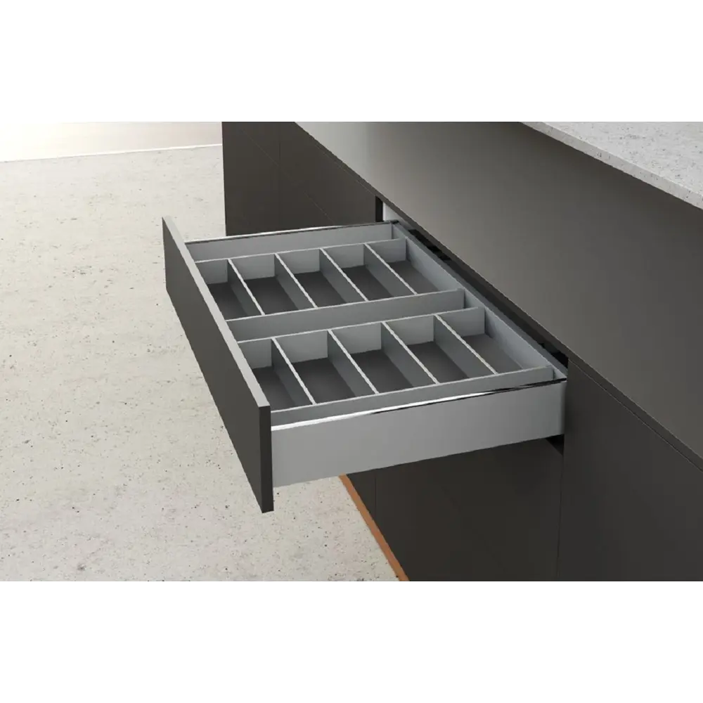 Фото 4 Комплект фурнитуры ящика HETTICH AvanTech YOU полного выдвижения с Silent System 270x101 мм серебристый Фото 4 Комплект фурнитуры ящика HETTICH AvanTech YOU полного выдвижения с Silent System 270x101 мм серебристый